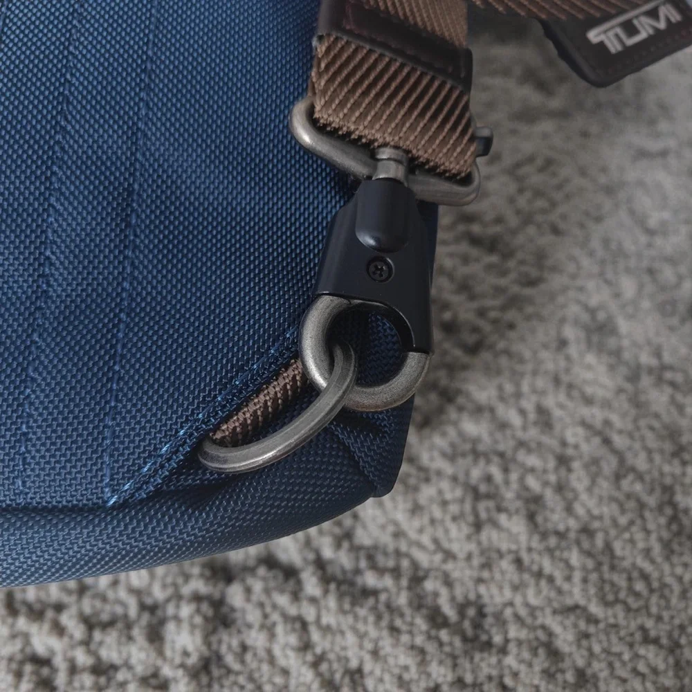 Tumi Navy and Brown Men's Sling Bag